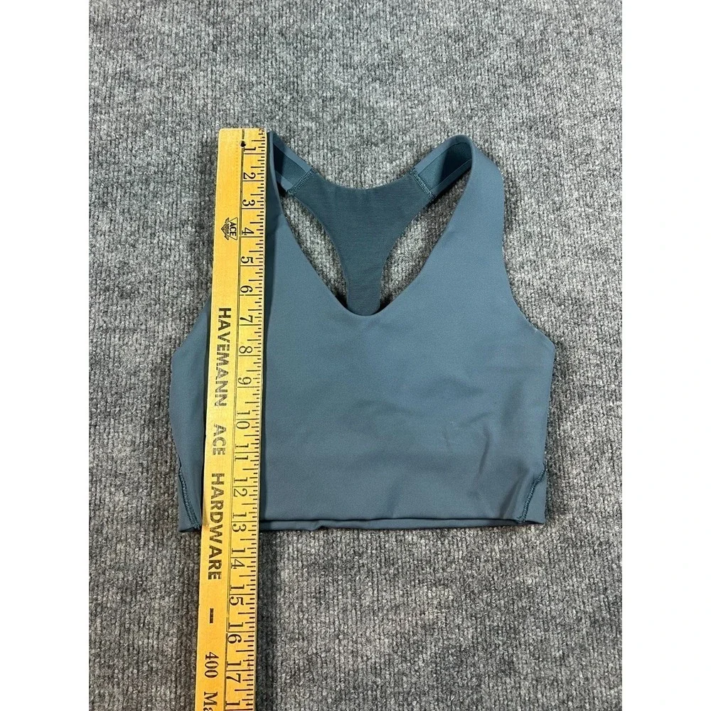 SPANX Core High-impact Stretch-jersey‎ Blue Sports Bra Size XS